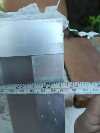 Ventana corredera aluminio gris