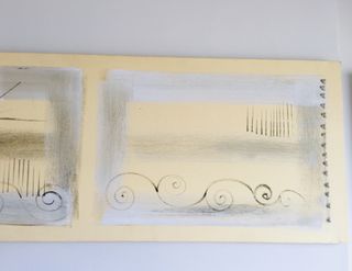 Cuadro Lienzo Cabecero amarillo