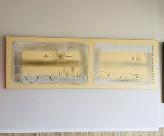 Cuadro Lienzo Cabecero amarillo