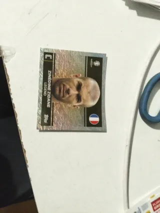 Cromos de fútbol Zinedine Zidane Euro 2004