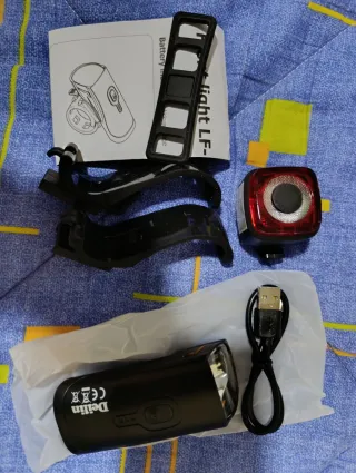 Juego Luces LED Bici Recargables