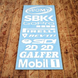 [PACK9SY]W Pegatinas Sponsor Moto Patrocinadores