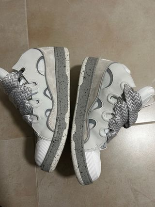 Lanvin Curb Sneakers Grigio Bianco Nuove
