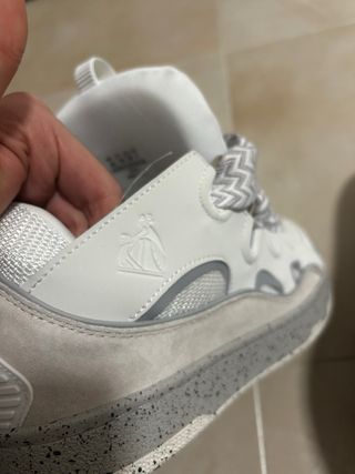Lanvin Curb Sneakers Grigio Bianco Nuove