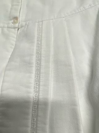 Abrigo y faldon Bautismo Vintage Blanco