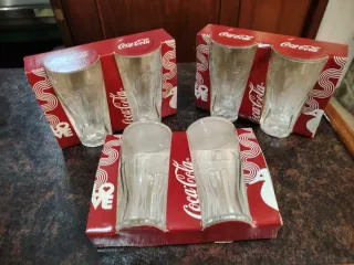 8 Vasos Coca-Cola Nuevos