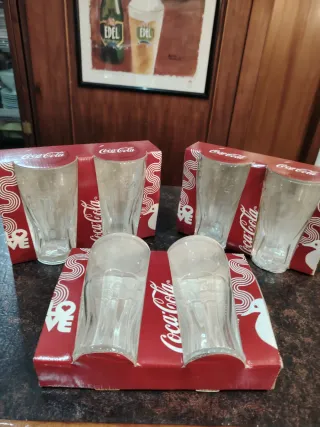8 Vasos Coca-Cola Nuevos