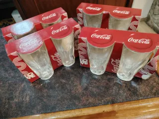 8 Vasos Coca-Cola Nuevos