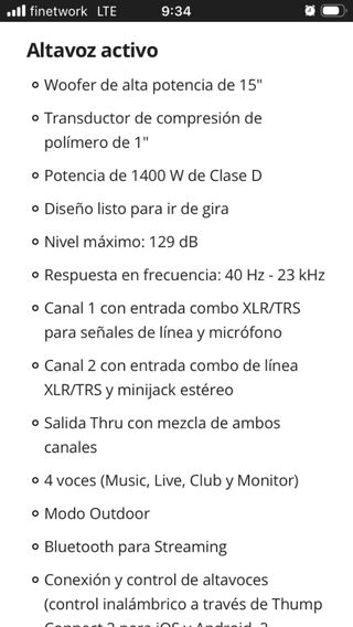 Altavoz Activo Mackie Thump 215XT