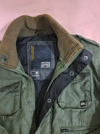 Chaqueta verde militar Jack & Jones Talla M