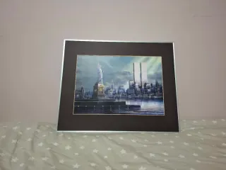 Quadro New York Statua della Libertà con Cornice in Metallo