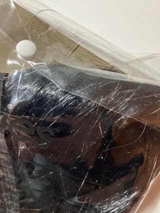 Peluca Rubies Super Star Tinsel Negra