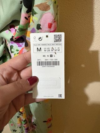 Mono Zara verde floral