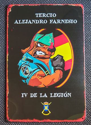 Chapa Tercio Alejandro Farnesio IV de La Legión