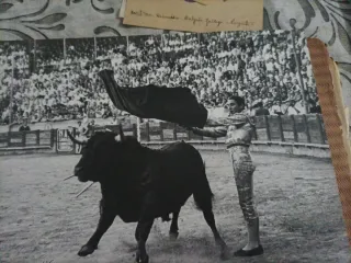 Foto antigua corrida de toros