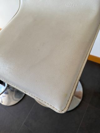 Taburetes altos cocina piel y metal