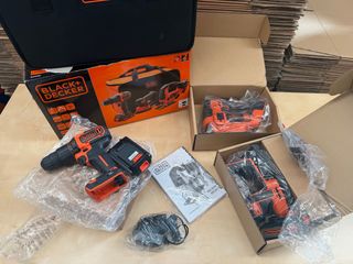 Kit 3 maquinas Taladro Sierra Lijadora CON BATERIA