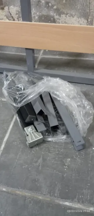 Somier de lamas metálico y madera