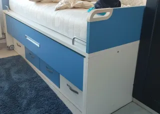 Cama nido con cajones 105cm