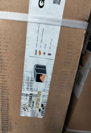 Gardiun  Caseta jardín resina con leñero 3,92 m2