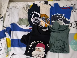 Lote 8 camisetas niño 110 cm (Lote 4-5 años: 90€)