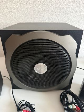 Altavoces Trust 2.1 Negro/Gris