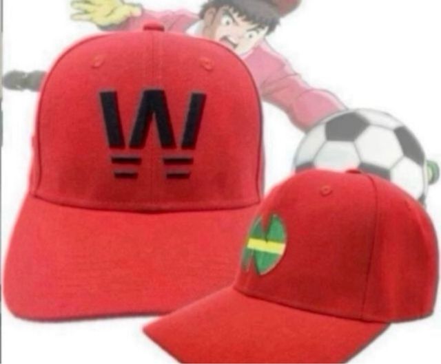 Gorra Dibujos Oliver y Benji Serie Campeones Roja