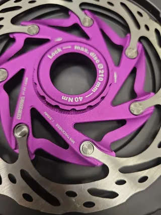 Disco Freno Bicicleta MTB 160mm Morado