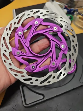 Disco Freno Bicicleta MTB 160mm Morado