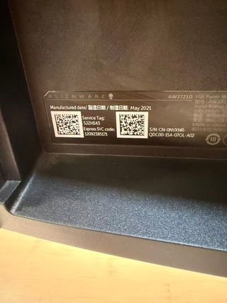 Monitor da gioco Alienware 27 AW2721D