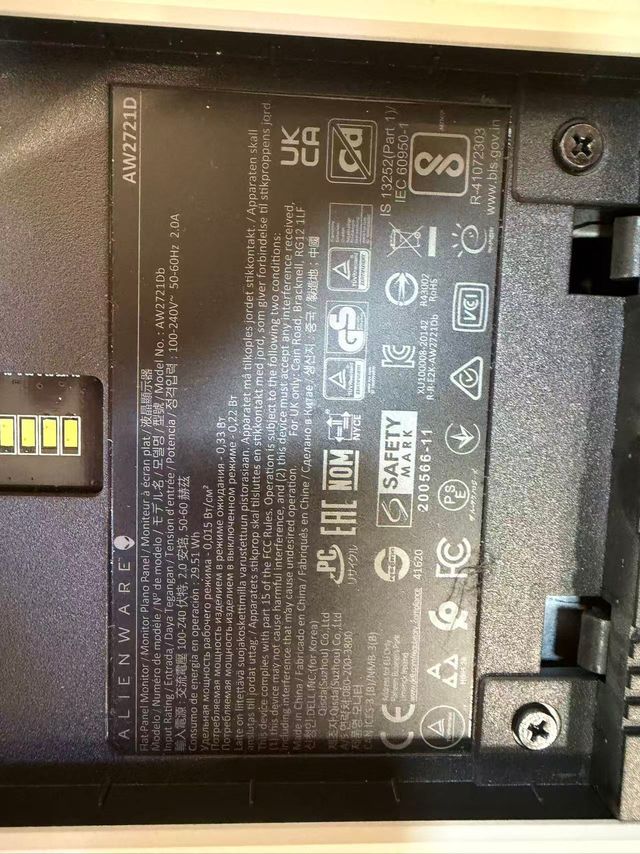 Monitor Gaming Alienware 27 AW2721D