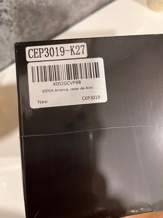 Arrancador Coche 6000A con Compresor