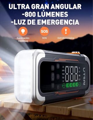 Arrancador Coche 6000A con Compresor