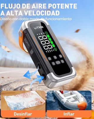 Arrancador Coche 6000A con Compresor