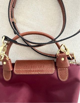 Mini Longchamp Le Pliage bordo