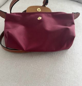 Mini Longchamp Le Pliage bordo