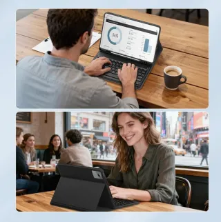 Funda y Teclado para Tablet 11