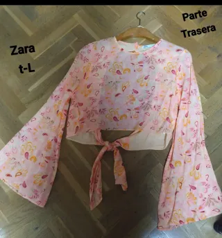 Blusa Zara estilo Bohemio ,T- L