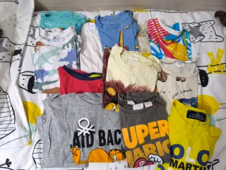 Lote 10 camisetas niño 104-110cm Lote 4-5 a: 90€