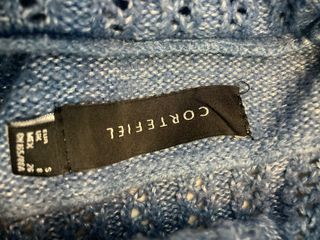 Jersey Cortefiel azul cuello alto