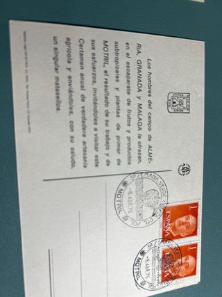 5 Cartoline Postali Motril 1975 Settimana Verde