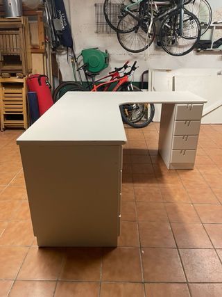 Mesa escritorio L madera