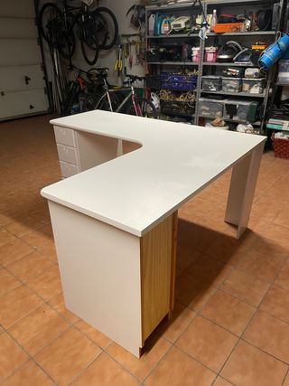 Mesa escritorio L madera