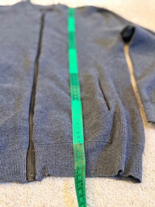 Cárdigan Zara Gris con Cremallera