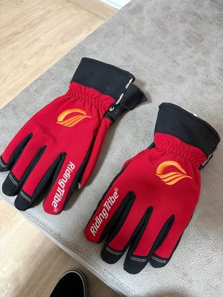 Guantes Moto/Bici Riding Tribe Rojos Waterproof