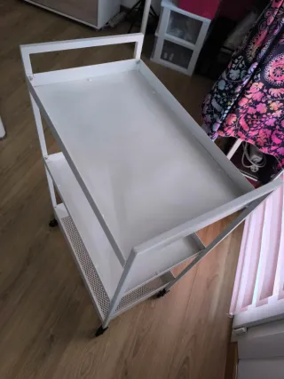 Carrito Almacenaje Cocina Baño Blanco