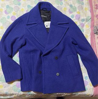 Cappotto caban Desigual Blu Donna