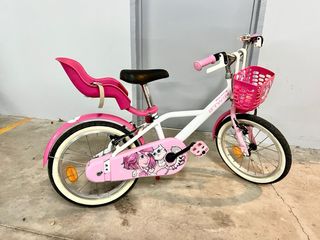 Bicicleta infantil 16'' Decathlon rosa