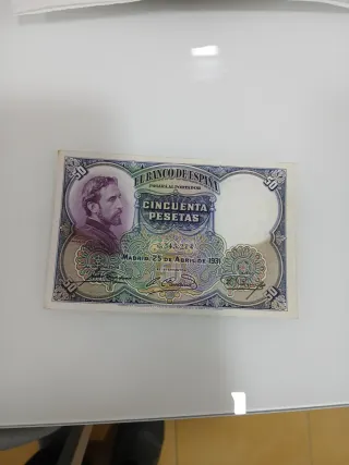 3 Billetes Españoles Pesetas