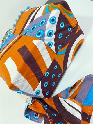 Cesto Artesanal Tecido Africano